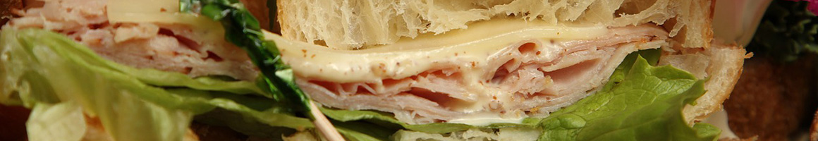Eating Sandwich Cafe at Bagel Gourmet Ole restaurant in Providence, RI.